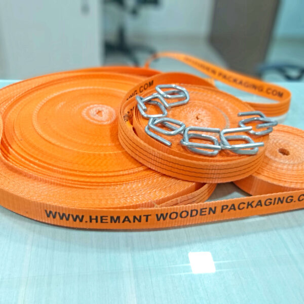 Orange Lashing Belt And Buckle